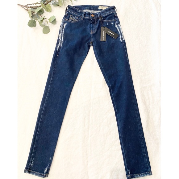 Diesel SLANDY 084ZA Distressed Jeans NWT - Picture 4 of 14